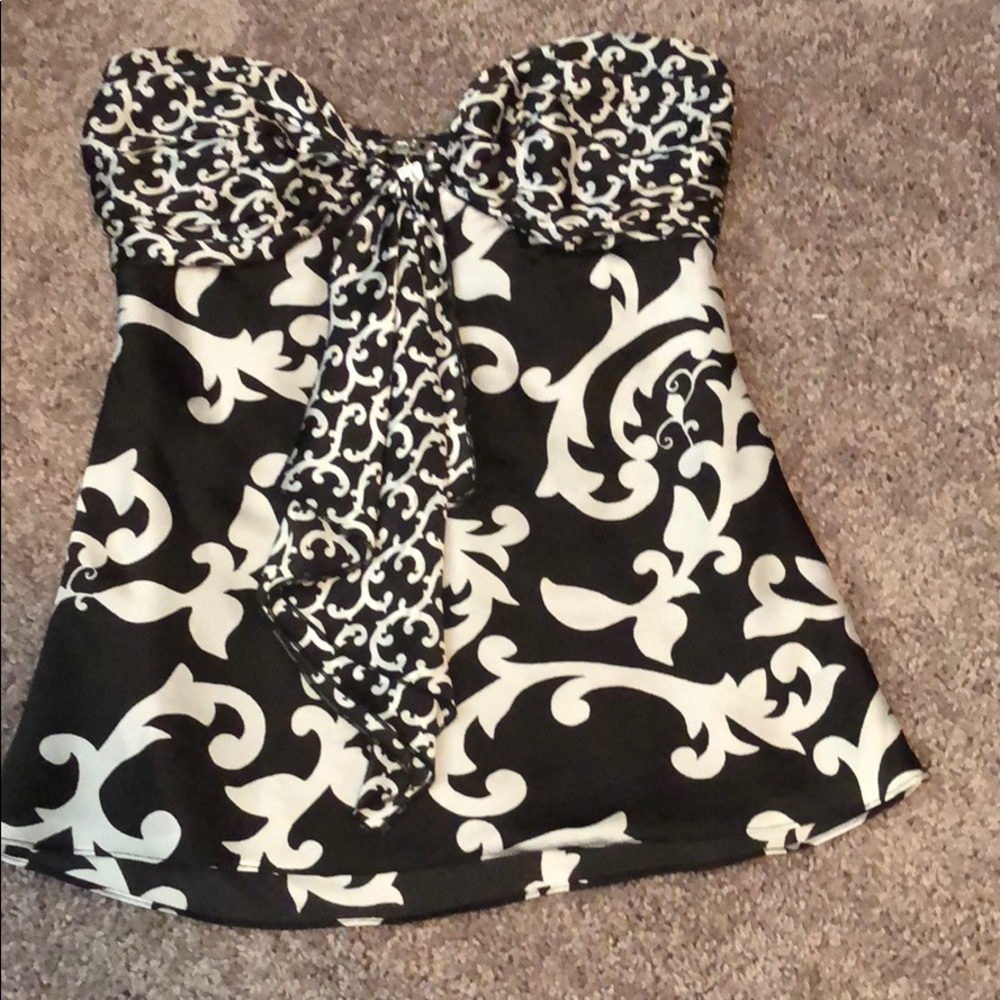 WHBM strapless top/sz2